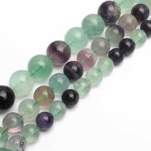 Love Beads bunte Fluorit-Perlen für Schmuckherstellung, 38,1 cm, 8 mm Perlen von Song Xi