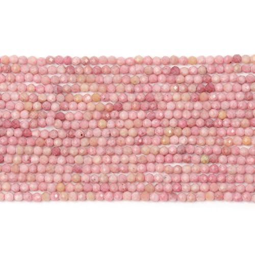 Songxi, 3 mm, 120 Stück natürliche rote Rhodonit-Steinperlen, kleine, facettierte, runde lose Edelsteinperlen für Schmuckherstellung, DIY-Kunst und Handwerk, Armband-Halskette Songxi, 3 mm, 120 Stück natürliche rote Rhodonit-Steinperlen, kleine, facettierte, runde lose Edelsteinperlen für Schmuckherstellung, DIY-Kunst und Handwerk, Armband-Halskette von Song Xi