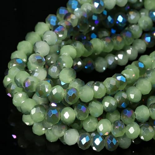 Songxi Glasperlen für Schlüsselanhänger, Halskette, Ohrringe, Schmuckherstellung, für Edelsteine, Bastelbedarf, 8 mm, Grün, 5 Stränge Songxi Glasperlen für Schlüsselanhänger, Halskette, Ohrringe, Schmuckherstellung, für Edelsteine, Bastelbedarf, 8 mm, Grün, 5 Stränge von Song Xi