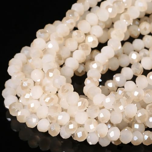 Songxi Glasperlen für Schlüsselanhänger, Halsketten, Ohrringe, Schmuckherstellung, für Edelsteine, Bastelbedarf, 3 mm, Weiß, 5 Stränge, 3 mm, Weiß Songxi Glasperlen für Schlüsselanhänger, Halsketten, Ohrringe, Schmuckherstellung, für Edelsteine, Bastelbedarf, 3 mm, Weiß, 5 Stränge, 3 mm, Weiß von Song Xi