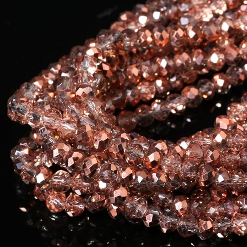Songxi Glasperlen für Schlüsselanhänger, Halsketten, Ohrringe, Schmuckherstellung, für Edelsteine, Bastelbedarf, 3 mm, transparent, braun, 5 Stränge Songxi Glasperlen für Schlüsselanhänger, Halsketten, Ohrringe, Schmuckherstellung, für Edelsteine, Bastelbedarf, 3 mm, transparent, braun, 5 Stränge von Song Xi