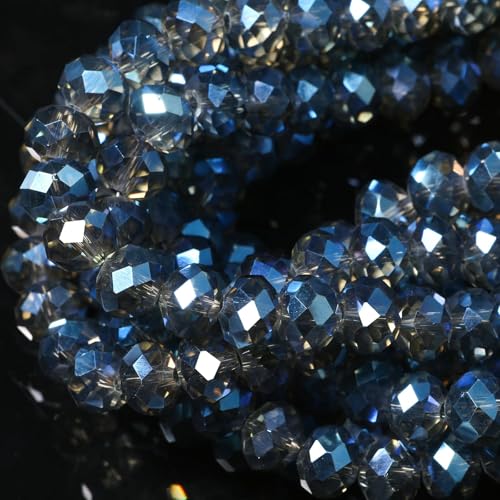 Songxi Glasperlen für Schlüsselanhänger, Halsketten, Ohrringe, Schmuckherstellung, für Edelsteine, Bastelbedarf, 4 mm, transparent, dunkelblau, 5 Stränge Songxi Glasperlen für Schlüsselanhänger, Halsketten, Ohrringe, Schmuckherstellung, für Edelsteine, Bastelbedarf, 4 mm, transparent, dunkelblau, 5 Stränge von Song Xi