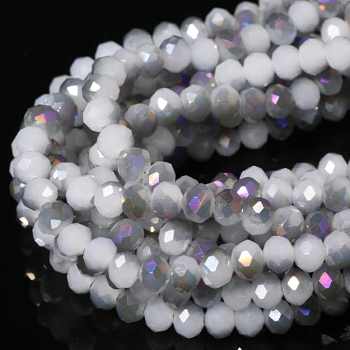 Songxi Glasperlen für Schlüsselanhänger, Halsketten, Ohrringe, Schmuckherstellung, für Edelsteine, Bastelbedarf, 8 mm, AB-Grau, 5 Stränge Songxi Glasperlen für Schlüsselanhänger, Halsketten, Ohrringe, Schmuckherstellung, für Edelsteine, Bastelbedarf, 8 mm, AB-Grau, 5 Stränge von Song Xi