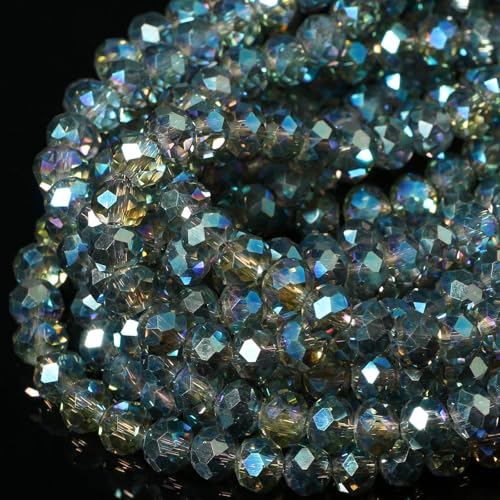 Songxi-Glasperlen für Schlüsselanhänger, Halsketten, Ohrringe, Schmuckherstellung, für Edelsteine, Bastelbedarf, 8 mm, transparent, AB-Grün, 5 Stränge Songxi-Glasperlen für Schlüsselanhänger, Halsketten, Ohrringe, Schmuckherstellung, für Edelsteine, Bastelbedarf, 8 mm, transparent, AB-Grün, 5 Stränge von Song Xi