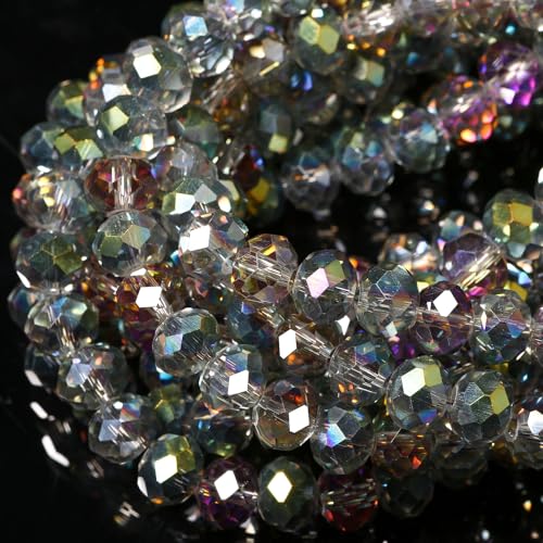 Songxi Glasperlen für Schlüsselanhänger, Halsketten, Ohrringe, Schmuckherstellung, für Edelsteine, Bastelbedarf, 8 mm, transparent, grün, 5 Stränge Songxi Glasperlen für Schlüsselanhänger, Halsketten, Ohrringe, Schmuckherstellung, für Edelsteine, Bastelbedarf, 8 mm, transparent, grün, 5 Stränge von Song Xi