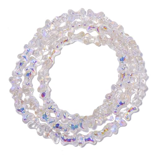 Songxi Glasperlen für Schmuckherstellung, 9,5 x 12,5 mm, handgefertigte Kristallperlen für Armband, Halskette, Schlüsselanhänger, lose Abstandshalter-Perlen für Kunst und Handwerk, 60 Stück von Song Xi