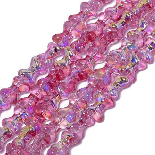 Songxi Glasperlen für Schmuckherstellung, 9,5 x 12,5 mm, handgefertigte Kristallperlen für Armband, Halskette, Schlüsselanhänger, lose Abstandshalter-Perlen für Kunst und Handwerk, 60 Stück von Song Xi