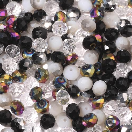 Songxi Glasperlen für Schmuckherstellung, Kristallperlen für Armbänder, Schmuckherstellung, Abstandshalter für Schlüsselanhänger, Halsketten, Ohrringe, DIY, Kunst und Handwerk, 8 mm, 200 Stück Songxi Glasperlen für Schmuckherstellung, Kristallperlen für Armbänder, Schmuckherstellung, Abstandshalter für Schlüsselanhänger, Halsketten, Ohrringe, DIY, Kunst und Handwerk, 8 mm, 200 Stück von Song Xi