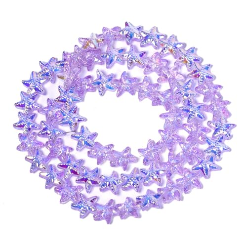 Songxi Seestern-Glasperlen zur Schmuckherstellung, 14 x 15 mm, handgefertigte Kristallperlen für Armband, Halskette, Schlüsselanhänger, lose Abstandshalter für Kunst und Handwerk, DIY, 60 Stück Songxi Seestern-Glasperlen zur Schmuckherstellung, 14 x 15 mm, handgefertigte Kristallperlen für Armband, Halskette, Schlüsselanhänger, lose Abstandshalter für Kunst und Handwerk, DIY, 60 Stück von Song Xi