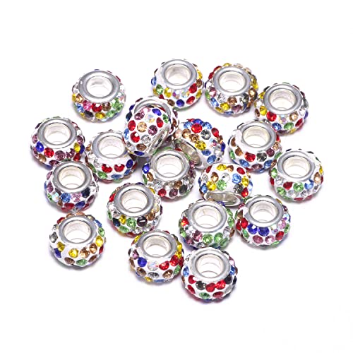 Songxi Strasssteine für Schmuckherstellung, große Löcher, europäische Kristalle, für Armband, Halskette, Perlenvorhang für Kunst und Handwerk, Bastelbedarf, Geschenk für Freundin, Frau von Song Xi