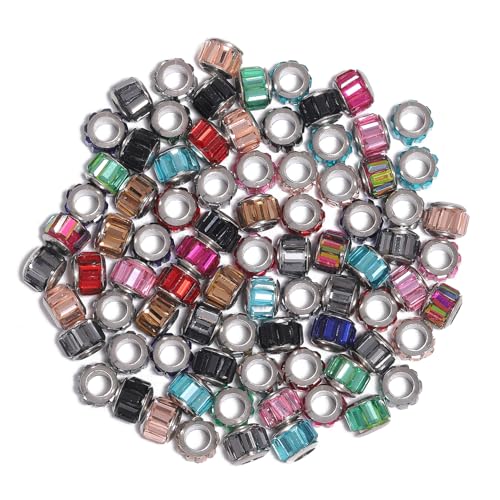 Songxi Strasssteine zur Schmuckherstellung, große Lochperlen, 0,1 kg, europäischer Kristall für Armband, Halskette, Perlenvorhang für Kunst und Handwerk, Bastelbedarf, Geschenk für Freundin und Frau Songxi Strasssteine zur Schmuckherstellung, große Lochperlen, 0,1 kg, europäischer Kristall für Armband, Halskette, Perlenvorhang für Kunst und Handwerk, Bastelbedarf, Geschenk für Freundin und Frau von Song Xi