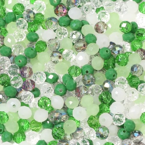 Songxi grüne Glasperlen für Schmuckherstellung, Kristallperlen für Armbänder, Schmuckherstellung, Abstandshalter für Schlüsselanhänger, Halsketten, Ohrringe, DIY, Kunst und Handwerk, 300 Stück Songxi grüne Glasperlen für Schmuckherstellung, Kristallperlen für Armbänder, Schmuckherstellung, Abstandshalter für Schlüsselanhänger, Halsketten, Ohrringe, DIY, Kunst und Handwerk, 300 Stück von Song Xi