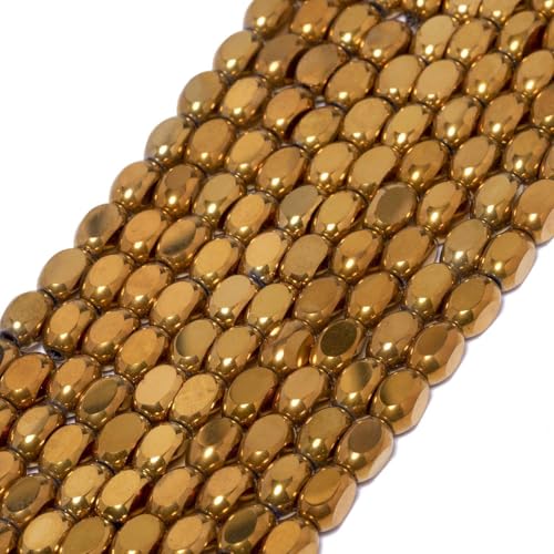 Songxi ovale Glasperlen zur Schmuckherstellung, 5 x 8 mm, handgefertigte Kristallperlen für Armband, Halskette, Schlüsselanhänger, lose Abstandshalter, für Kunst und Handwerk, 70 Stück von Song Xi