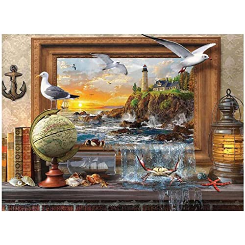DIY 5D Diamond Painting Set für Kinder/Erwachsene Globe Grand Landschaft Diamant Painting Bilder Full Drill Kristall Stickerei Kunsthandwerk für Home Wand Dekorationen Geschenk Square Drill 60x80cm DIY 5D Diamond Painting Set für Kinder/Erwachsene Globe Grand Landschaft Diamant Painting Bilder Full Drill Kristall Stickerei Kunsthandwerk für Home Wand Dekorationen Geschenk Square Drill 60x80cm von SongYww