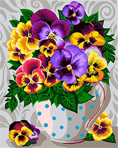 SongYww 5D Diamant Painting Set Full Kristall Strass Stiefmütterchen Diamond Painting für Kinder/Erwachsene, DIY Diamant Malerei Zubehör für Wand Dekoration und Geschenk Round Drill30x40cm SongYww 5D Diamant Painting Set Full Kristall Strass Stiefmütterchen Diamond Painting für Kinder/Erwachsene, DIY Diamant Malerei Zubehör für Wand Dekoration und Geschenk Round Drill30x40cm von SongYww