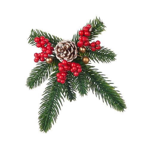 10 Stück Festival Weihnachtsbaum Ornament Weihnachten Festival Blume Ornament für Baum Geschenkbox und Heimdekoration dekoratives Zubehör von Songelt