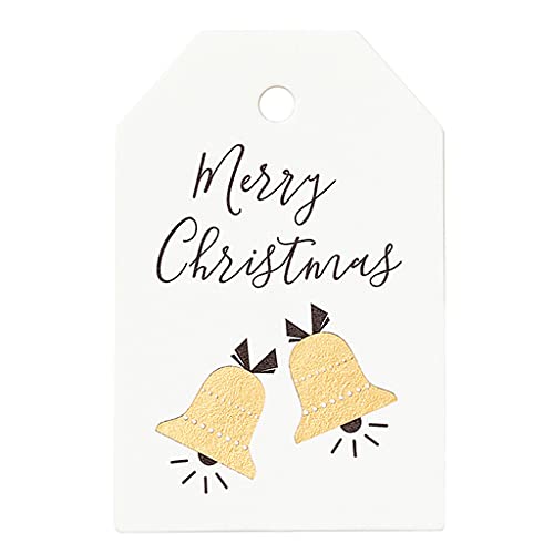 100 Stück Seitenmarkierungen, Glocken, Baum, bedruckt, Lesezubehör, Frohe Weihnachten, Karten, Lese-Belohnungen, zufällige Auswahl für Teenager von Songelt
