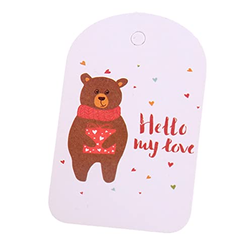 100 Stück Valentinstagsgeschenke Papieranhänger Liebe Herz Blume Bär bedruckte Hänge-Etiketten für Hochzeit, Erntedankfest, Party, Verpackung, Valentinstagsanhänger 100 Stück Valentinstagsgeschenke Papieranhänger Liebe Herz Blume Bär bedruckte Hänge-Etiketten für Hochzeit, Erntedankfest, Party, Verpackung, Valentinstagsanhänger von Songelt