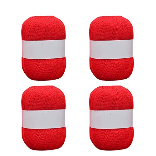 4 Rollen langes Plüsch-Kaschmirgarn, handgestricktes Garn für Schal, Häkelwolle, Strickgarn, Schüssel 4 Rollen langes Plüsch-Kaschmirgarn, handgestricktes Garn für Schal, Häkelwolle, Strickgarn, Schüssel von Songelt