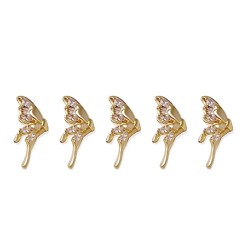 5 x Luxus-Zirkon-Nagelanhänger, Strasssteine, Schmetterlinge, Nagelkunst, Strasssteine, Diamanten, Kristall, Schmucksteine, Kunstwerkzeuge 5 x Luxus-Zirkon-Nagelanhänger, Strasssteine, Schmetterlinge, Nagelkunst, Strasssteine, Diamanten, Kristall, Schmucksteine, Kunstwerkzeuge von Songelt