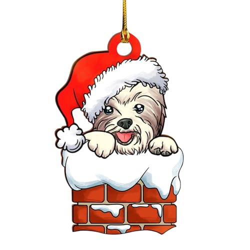 Acryl Hund Ornament Weihnachtsbaum Hängende Schild Statuen Dekorationen Festival Party Segen Welpe Anhänger Neujahr Weihnachtsbaum Hängender Anhänger Acryl Hund Ornament Weihnachtsbaum Hängende Schild Statuen Dekorationen Festival Party Segen Welpe Anhänger Neujahr Weihnachtsbaum Hängender Anhänger von Songelt