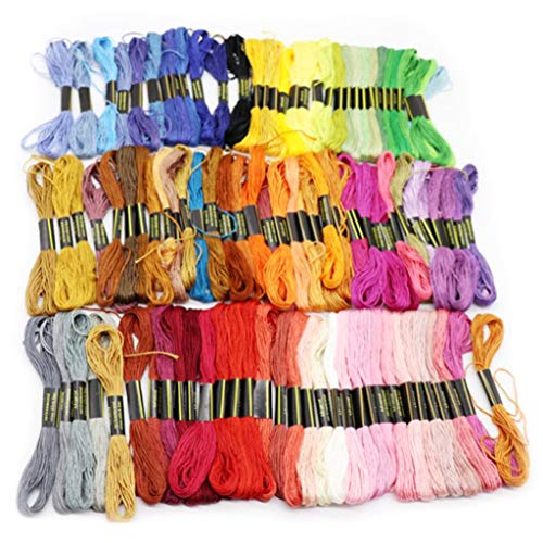 Buntes handbesticktes Garn, 50/100/150 Farben, geflochtenes Seil, Draht-Set für Kreuz-, Baumwollgarn-Serie, Armband, buntes geflochtenes Seil Buntes handbesticktes Garn, 50/100/150 Farben, geflochtenes Seil, Draht-Set für Kreuz-, Baumwollgarn-Serie, Armband, buntes geflochtenes Seil von Songelt