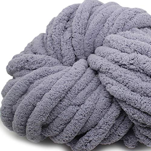 Chenille-Deckengarn, 250 g, weicher Überwurf und Babydecken, gewebte Decke für Mütter, Großmutter, Neujahr, Geschenk, Accessoire, Kaschmirgarn, Schwarz von Songelt