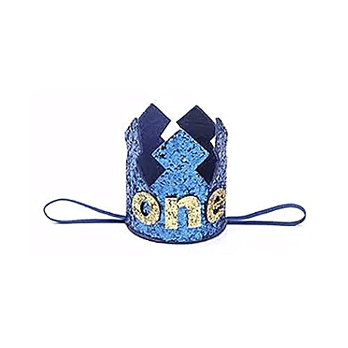 Creative-Shiny Film Geburtstag Krone Baby Shower Dekoration Stirnband Kinder Party Hut Prinzessin Mädchen Regenbogen Zubehör Glitzer Geburtstag Krone Funkelnde Kunststoff Geburtstag Hut König Königin von Songelt
