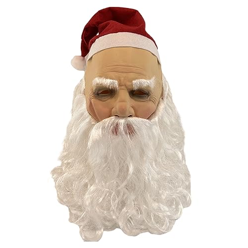 Damen Herren Kostüm Kopfbedeckung Cosplays Halloween Party Dress Up Weihnachten Weihnachtsmann Hut Vollgesicht Latex Weihnachtsmütze Vollgesicht Halloween Party Latex Damen Herren Kostüm Kopfbedeckung Cosplays Halloween Party Dress Up Weihnachten Weihnachtsmann Hut Vollgesicht Latex Weihnachtsmütze Vollgesicht Halloween Party Latex von Songelt