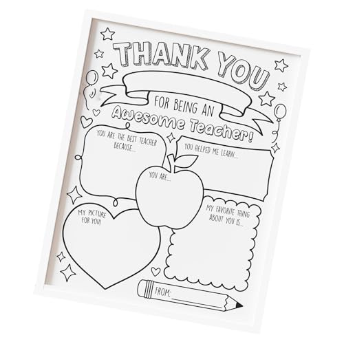 Dankeskarte für Lehrer, 11 x 17 cm, handgefertigt, Dankeskarte für Lehrer, Klassenzimmer, Partyzubehör, Wertschätzungswoche Dankeskarte für Lehrer, 11 x 17 cm, handgefertigt, Dankeskarte für Lehrer, Klassenzimmer, Partyzubehör, Wertschätzungswoche von Songelt