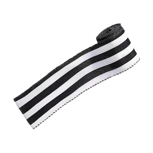 Festivalband, Rolle, Weihnachtsdekoration, Geschenkverpackung, Zubehör, effiziente Polyester-Materialien, schwarz-weiße Streifen, Weihnachtsdekoration, Geschenkband-Set Festivalband, Rolle, Weihnachtsdekoration, Geschenkverpackung, Zubehör, effiziente Polyester-Materialien, schwarz-weiße Streifen, Weihnachtsdekoration, Geschenkband-Set von Songelt