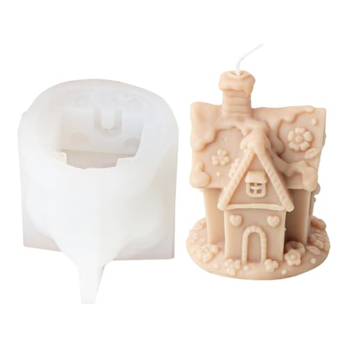 Hausform-Formen, Weihnachtshäuser, Silikon, Ornament, Epoxidharz, Gipsform, Silikon, Weihnachten, handgefertigte Gussteile von Songelt