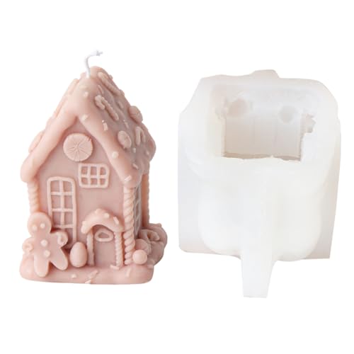 Hausform-Formen, Weihnachtshäuser, Silikon, Ornament, Epoxidharz, Gipsform, Silikon, Weihnachten, handgefertigte Gussteile von Songelt