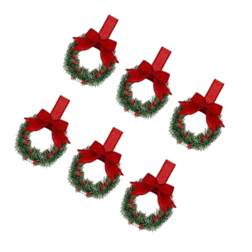 Künstlicher Beerenkranz, 6 Stück, 13 cm, kleine Weihnachtskränze, hängende Dekoration für Küchenschrank, Veranda, Tür, Fenster, Urlaub, Türdekoration Künstlicher Beerenkranz, 6 Stück, 13 cm, kleine Weihnachtskränze, hängende Dekoration für Küchenschrank, Veranda, Tür, Fenster, Urlaub, Türdekoration von Songelt