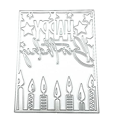 Metall-Stanzformen zum Geburtstag, Karbonstahl, Prägeschablone, Scrapbooking, für Karten, Stanzschablone von Songelt