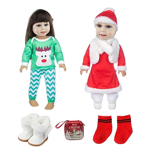 Puppen Weihnachten Kleidung Set für 45,7 cm Puppe Mädchen Puppen Niedlich Urlaub Motto Dress Up Anzug Party Outfit & Zubehör Kleidung Themed Outfits Kostüm Zubehör Kleidung Set Puppen Weihnachten Kleidung Set für 45,7 cm Puppe Mädchen Puppen Niedlich Urlaub Motto Dress Up Anzug Party Outfit & Zubehör Kleidung Themed Outfits Kostüm Zubehör Kleidung Set von Songelt