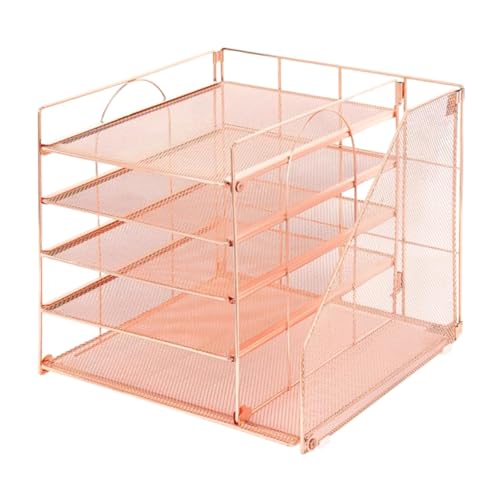 Schreibtisch-Organizer aus Metall, 5-stöckig, Briefablage mit Zeitschriftenständer, Mehrzweck-Dokumenten-Organizer für Büro, Schule, verstellbare Schreibtischdatei Schreibtisch-Organizer aus Metall, 5-stöckig, Briefablage mit Zeitschriftenständer, Mehrzweck-Dokumenten-Organizer für Büro, Schule, verstellbare Schreibtischdatei von Songelt