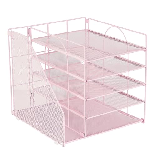 Schreibtisch-Organizer aus Metall, 5-stöckig, Briefablage mit Zeitschriftenständer, Mehrzweck-Dokumenten-Organizer für Büro, Schule, verstellbare Schreibtischdatei Schreibtisch-Organizer aus Metall, 5-stöckig, Briefablage mit Zeitschriftenständer, Mehrzweck-Dokumenten-Organizer für Büro, Schule, verstellbare Schreibtischdatei von Songelt