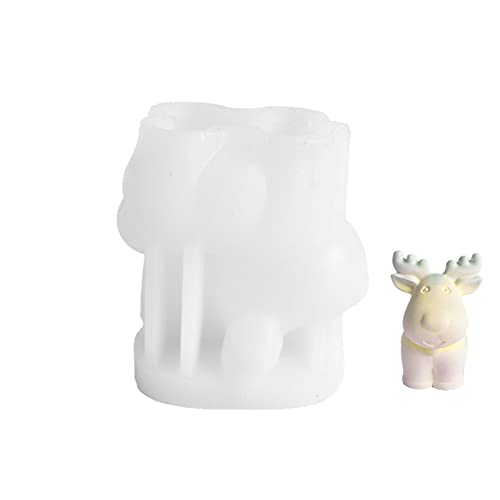 Silikon-Gießform in Lebensmittelqualität, Weihnachtsdekoration, Epoxidguss für Seife, Harz, Silikonform-Set, Weihnachtsbaum, Elch, Schneemänner von Songelt