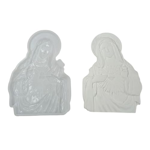 Silikonform für religiöse Heilige Herz-Mutter-Skulptur, für katholische Wandkunst und dekorative Epoxidharze, Geschenk, katholische Andachts-Silikon-Bastelform Silikonform für religiöse Heilige Herz-Mutter-Skulptur, für katholische Wandkunst und dekorative Epoxidharze, Geschenk, katholische Andachts-Silikon-Bastelform von Songelt