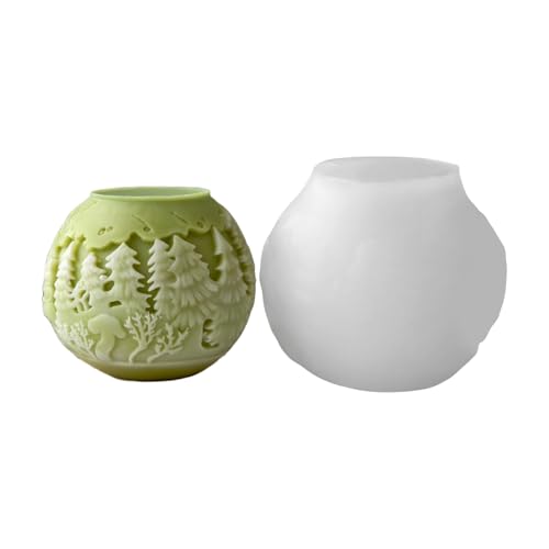 Silikonform in Kugelform, leicht zu lösen, Weihnachtskugel, Ornament, Heimdekoration, Seifenherstellung, kreative Weihnachtsform Silikonform in Kugelform, leicht zu lösen, Weihnachtskugel, Ornament, Heimdekoration, Seifenherstellung, kreative Weihnachtsform von Songelt