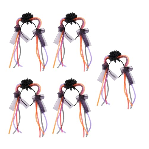 Songelt 5 x Halloween-Haarbänder, verstellbare Katzenohren, elastisches Haarband für Kostümpartys, stilvolles Kopfschmuck, Zubehör, Katzenohren, Haarband Songelt 5 x Halloween-Haarbänder, verstellbare Katzenohren, elastisches Haarband für Kostümpartys, stilvolles Kopfschmuck, Zubehör, Katzenohren, Haarband von Songelt