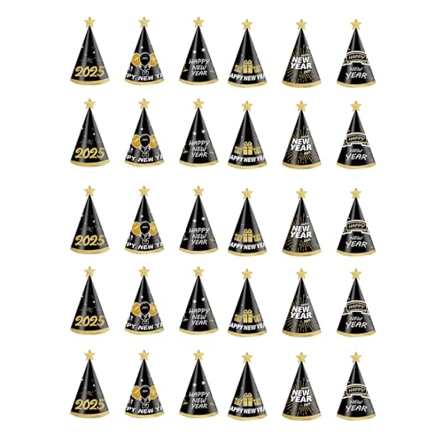 Songelt Elegante Silvester-Party-Hüte, stilvolle 2025 Stirnbänder für Kinder, bunt, Unisex, Kopfbedeckungen, Zubehör, Neujahr, Festival, Kopfbedeckungen, 30 Stück Songelt Elegante Silvester-Party-Hüte, stilvolle 2025 Stirnbänder für Kinder, bunt, Unisex, Kopfbedeckungen, Zubehör, Neujahr, Festival, Kopfbedeckungen, 30 Stück von Songelt