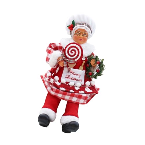 Songelt Eleganter Weihnachtsmann-Weihnachtsmann, einzigartiger Koch, Weihnachtsdekoration, Polyester, handgefertigte Dekoration, Schaufenster Songelt Eleganter Weihnachtsmann-Weihnachtsmann, einzigartiger Koch, Weihnachtsdekoration, Polyester, handgefertigte Dekoration, Schaufenster von Songelt