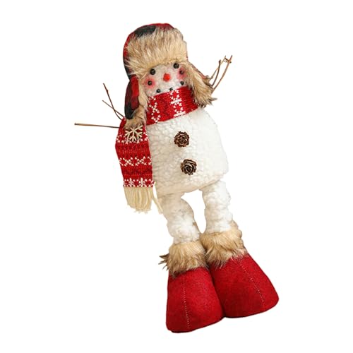 Songelt Plüsch-Schneemann-Figur, Festival, Tischdekoration, Weihnachtsdekoration, handgefertigt, saisonale Verzierung für den Innenbereich, Weihnachtsdekoration Songelt Plüsch-Schneemann-Figur, Festival, Tischdekoration, Weihnachtsdekoration, handgefertigt, saisonale Verzierung für den Innenbereich, Weihnachtsdekoration von Songelt