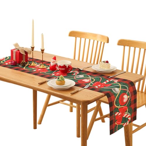 Songelt Wiederverwendbare Tischdecke für Weihnachten, Abendessen, Party-Dekorationen und Familienfeiern, Weihnachtstischdecke Songelt Wiederverwendbare Tischdecke für Weihnachten, Abendessen, Party-Dekorationen und Familienfeiern, Weihnachtstischdecke von Songelt