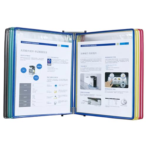 Wandmontierte Referenz-Organizer, 10 leicht zu ladende Display-Taschen für Lager, Labor und Labor Wandmontierte Referenz-Organizer, 10 leicht zu ladende Display-Taschen für Lager, Labor und Labor von Songelt
