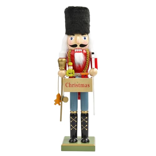 Weihnachtliche Nussknacker-Ornamente, Holz-Soldaten-Dekorationen für Baumfiguren, Puppen, Geschenk, Ornamente Weihnachtliche Nussknacker-Ornamente, Holz-Soldaten-Dekorationen für Baumfiguren, Puppen, Geschenk, Ornamente von Songelt