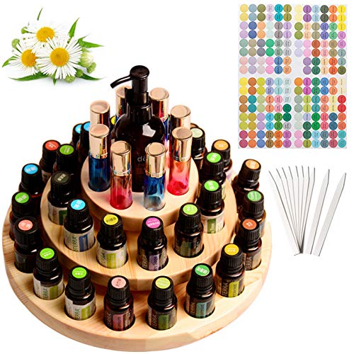 Songlela Ätherisches Öl Display Ständer, 39 Löcher Aromatherapie Öle Hölzern Tragen Gestell Halter Organisator Multifunktions Geschenk für Nagellack, Duftöle, Ätherische Öle, Stain und Lippenstift #6 Songlela Ätherisches Öl Display Ständer, 39 Löcher Aromatherapie Öle Hölzern Tragen Gestell Halter Organisator Multifunktions Geschenk für Nagellack, Duftöle, Ätherische Öle, Stain und Lippenstift #6 von Songlela