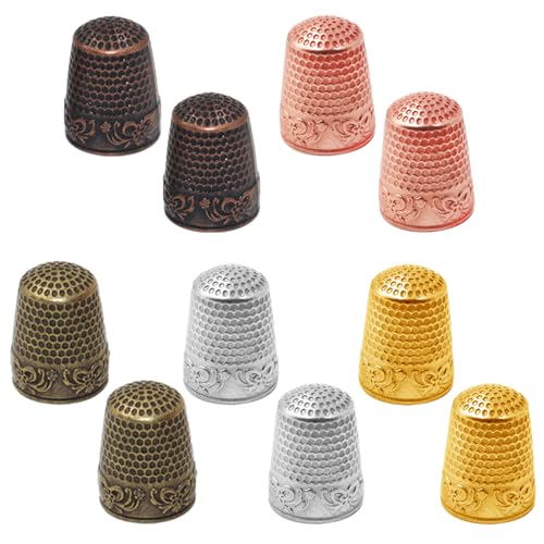 10 Stück Fingerhut, Sonku Einstellbare Fingerhut Nähen,Metall-Fingerhüte für Handnähen, Sewing Thimble Ring Fingerhut zum NähenFingerschutz für Stricken, Handarbeiten 10 Stück Fingerhut, Sonku Einstellbare Fingerhut Nähen,Metall-Fingerhüte für Handnähen, Sewing Thimble Ring Fingerhut zum NähenFingerschutz für Stricken, Handarbeiten von Sonku